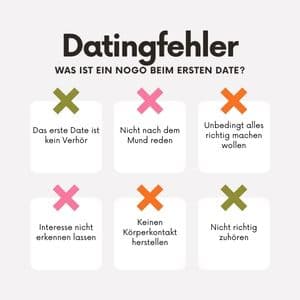 Die Top 10 Datingfehler. Was ist ein NoGo beim ersten Date?