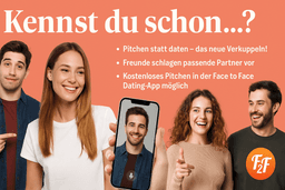 🎤💘 Kennst du schon...? 🤫 Pitchen statt swipe-fails. Das neue Verkuppeln... bringt Herzklopfen zurück – ehrlich & charmant! 💥👀